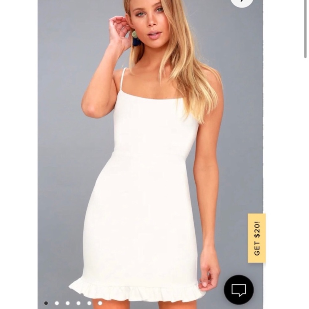 Lulu’s Spoonful of Sass White Bodycon Mini Dress
